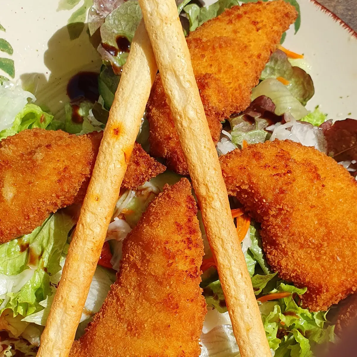 Backhendel Salat