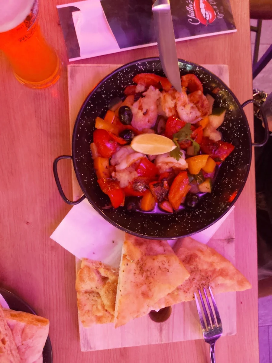 Chilli Lime Scampi Pfanne