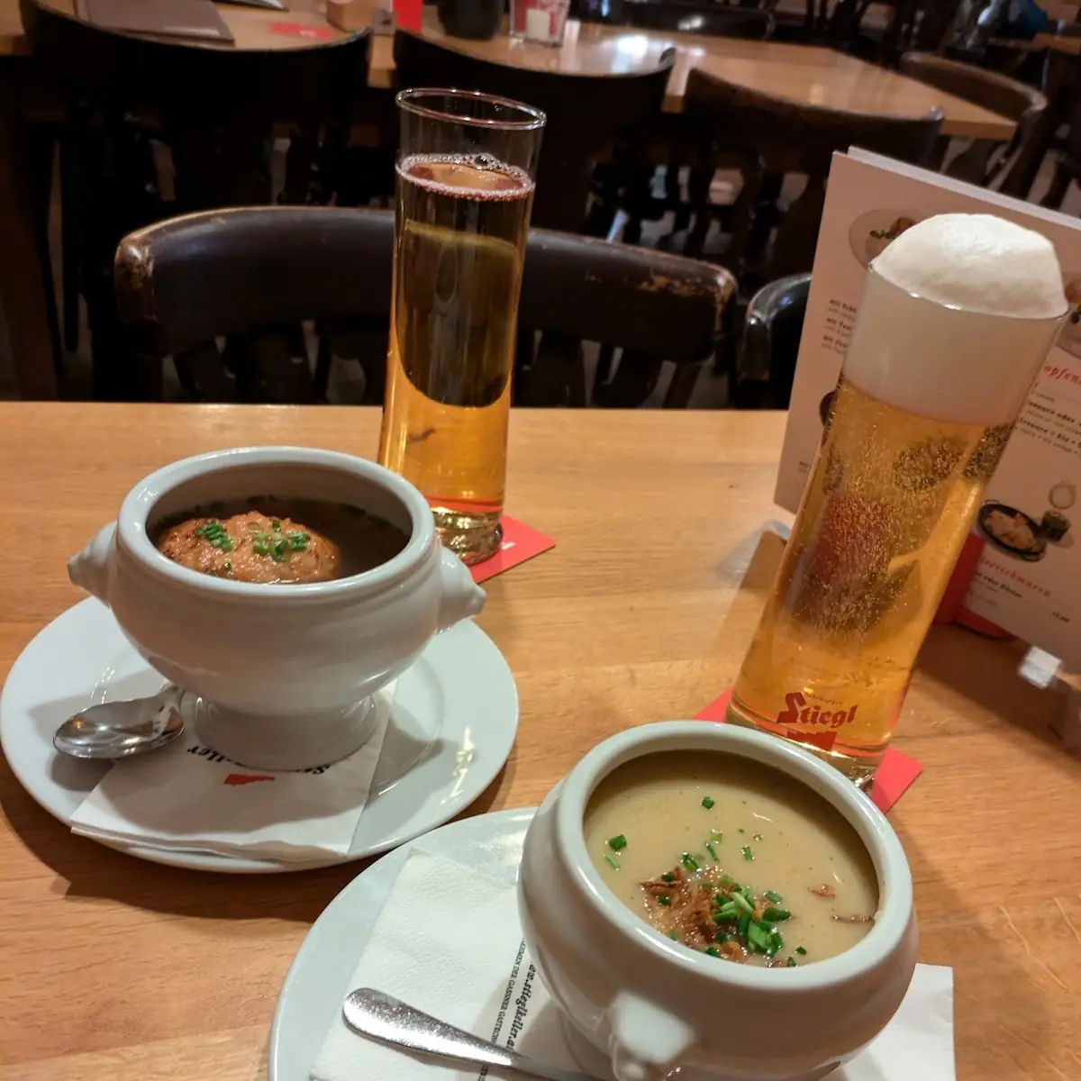 Kartoffelsuppe, Restaurant Stiegl-Keller