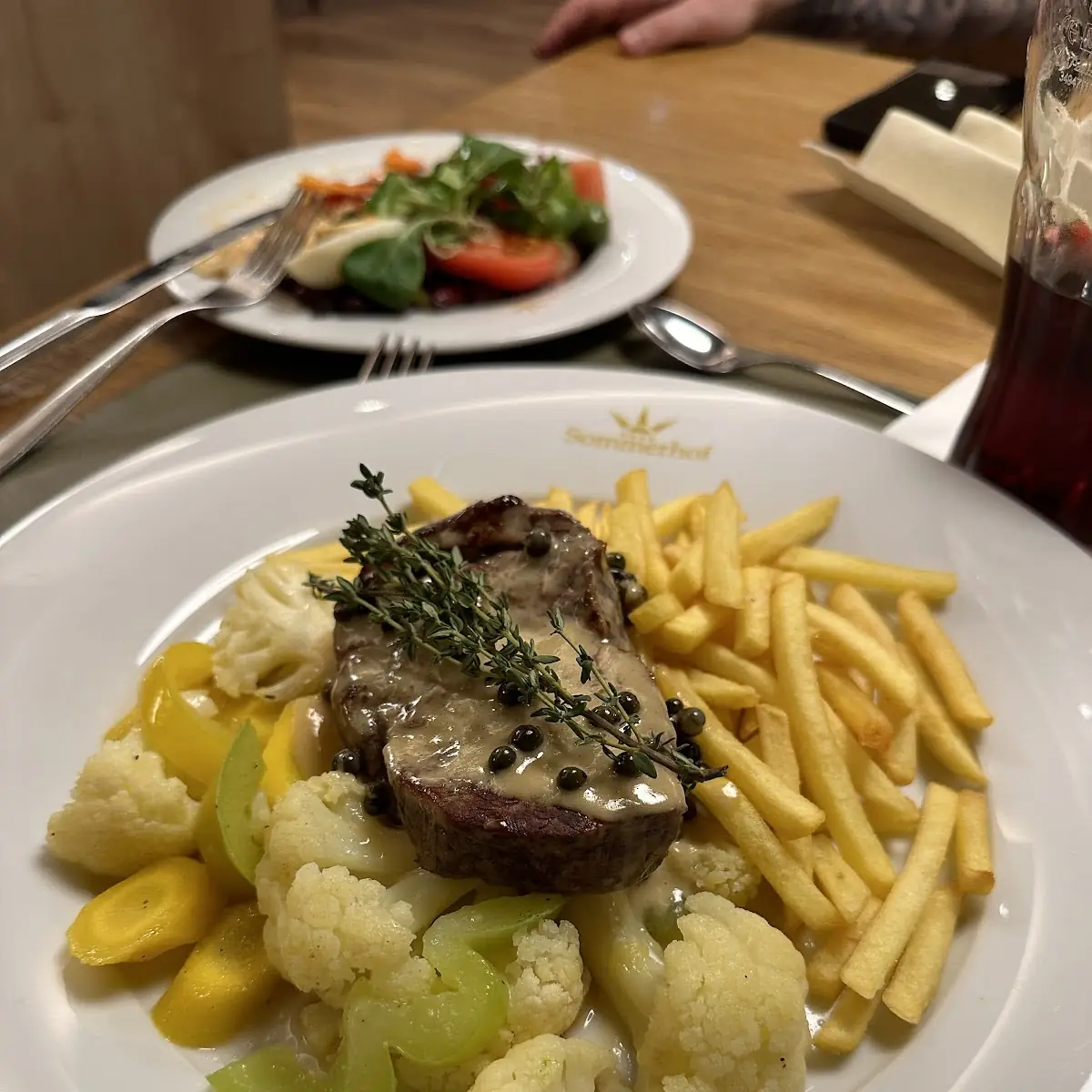 Gemüse Und Pommes