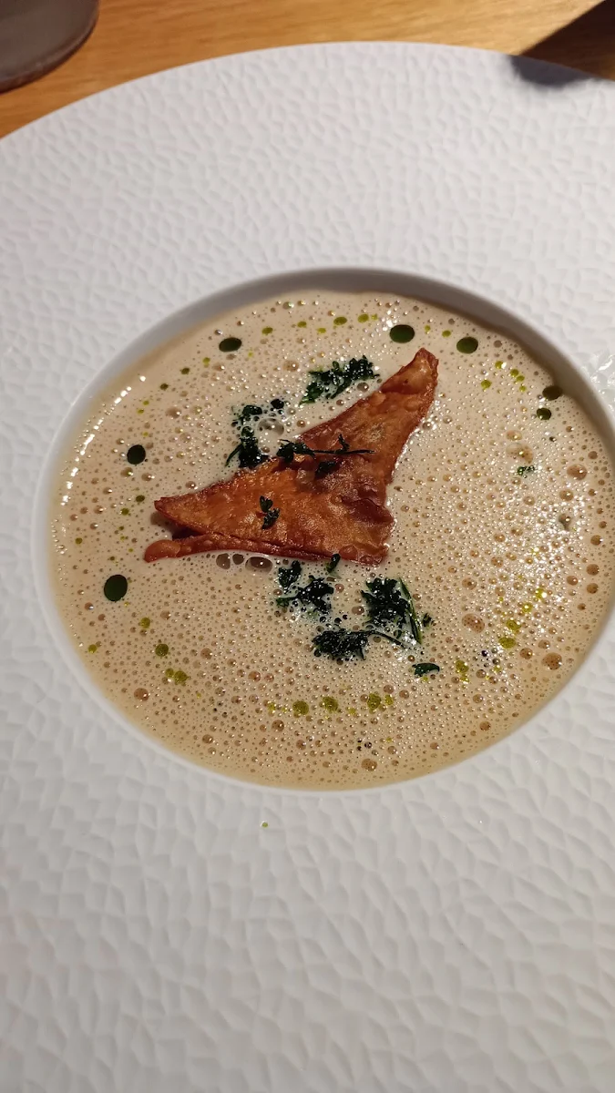 Maronisuppe Mit Rotkrauttasche