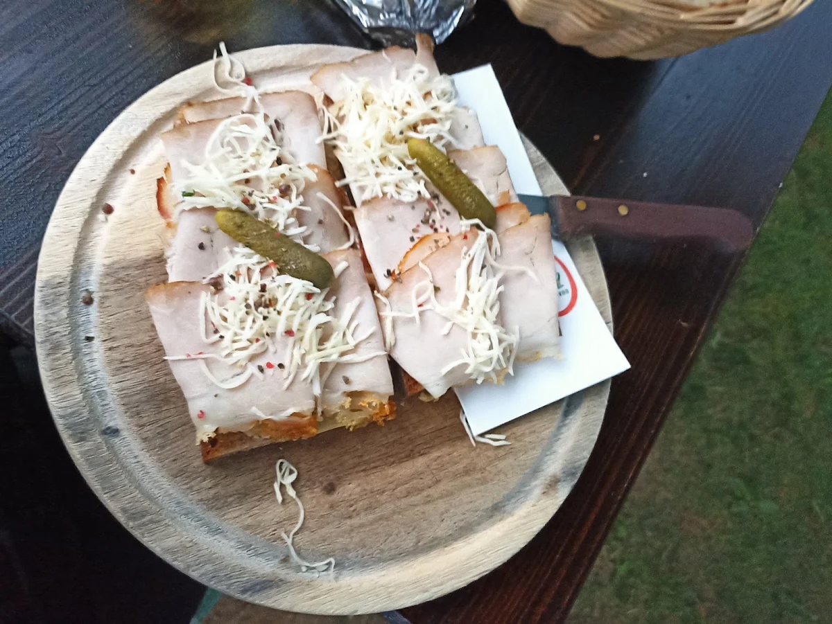 Belegtes Brot Mit Schinken