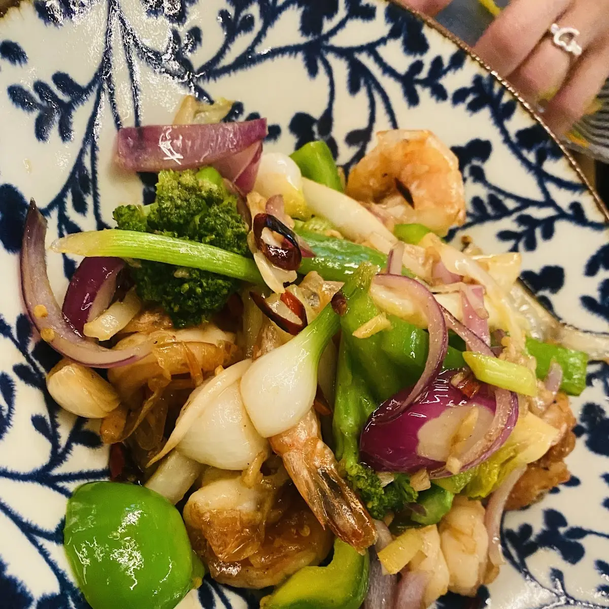 Cantonese Ginger Prawns