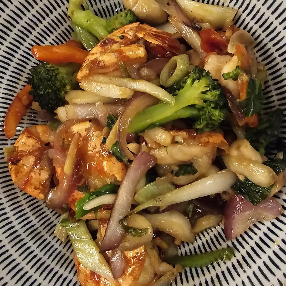 Sweet Spicy King Prawns