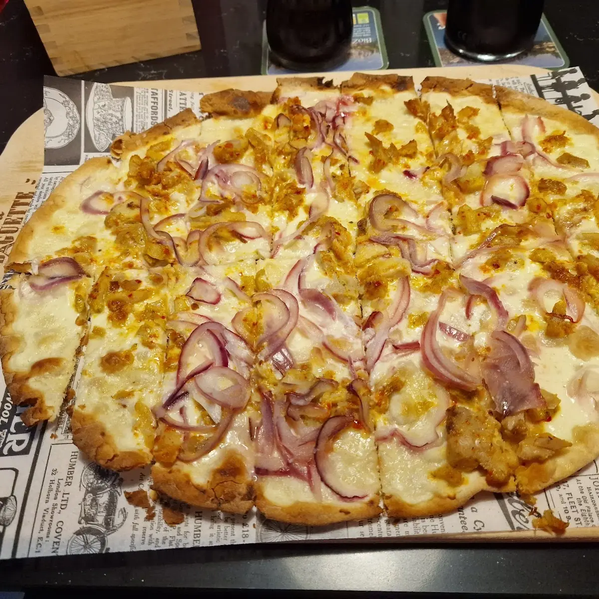 Flammkuchen Hähnchenbrust
