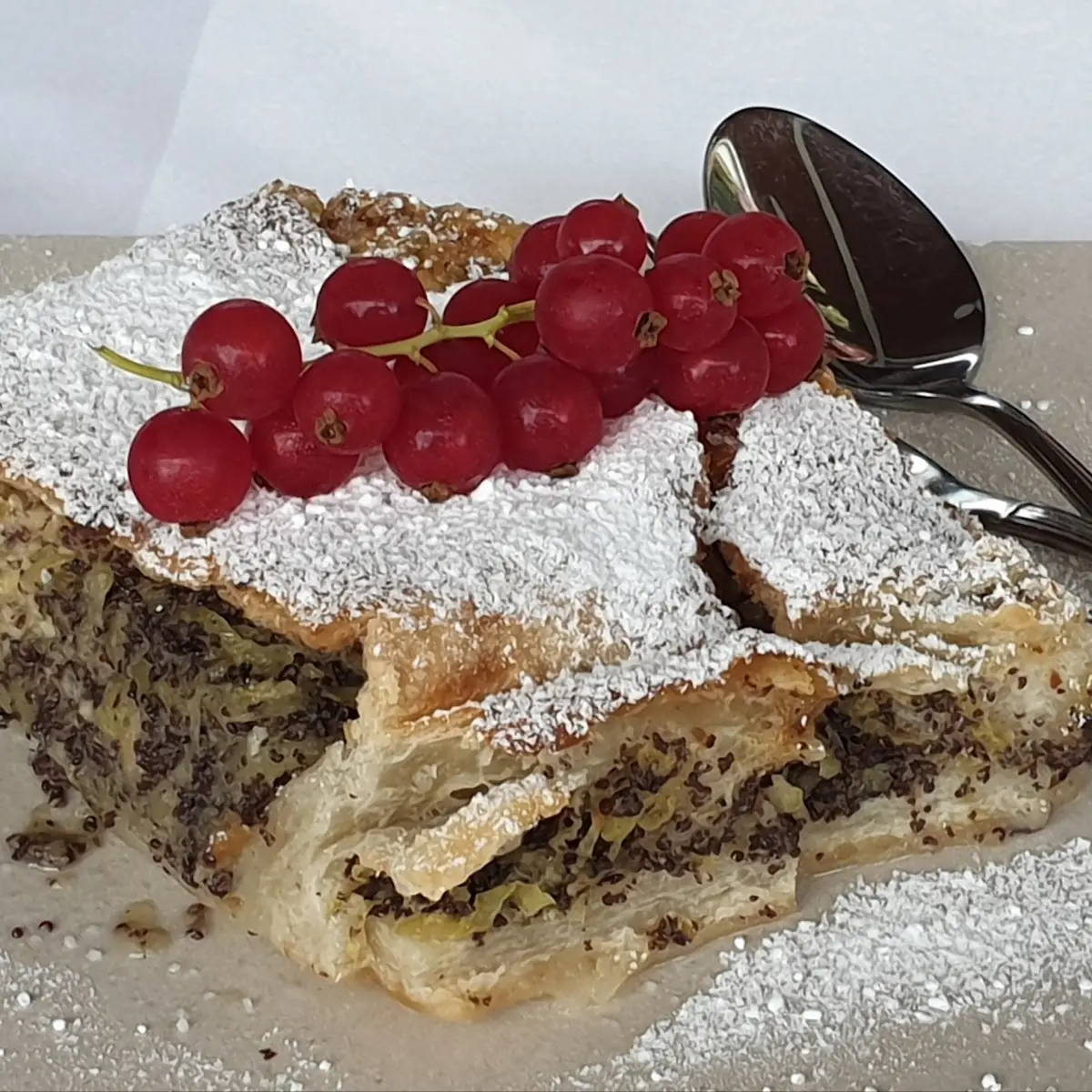 Kürbis Mohnstrudel