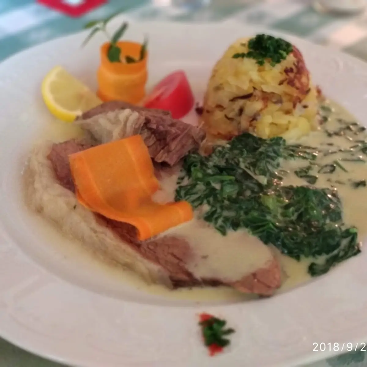 Tafelspitz Mit Spinat Und Erdäpfelschmarren