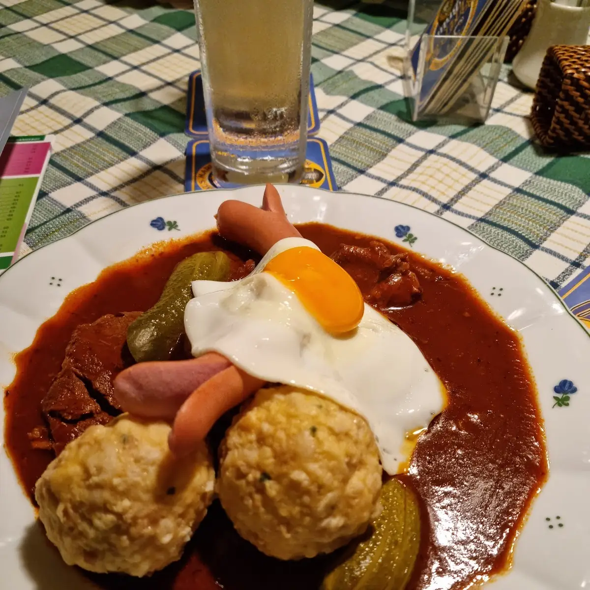 Brauhaus Gulasch Sausage Egg