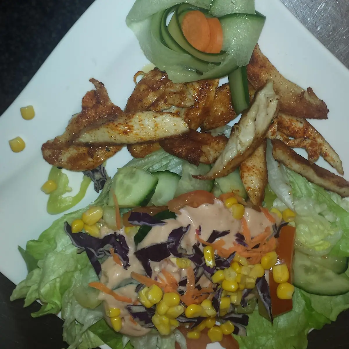 Hühnerstreifensalat