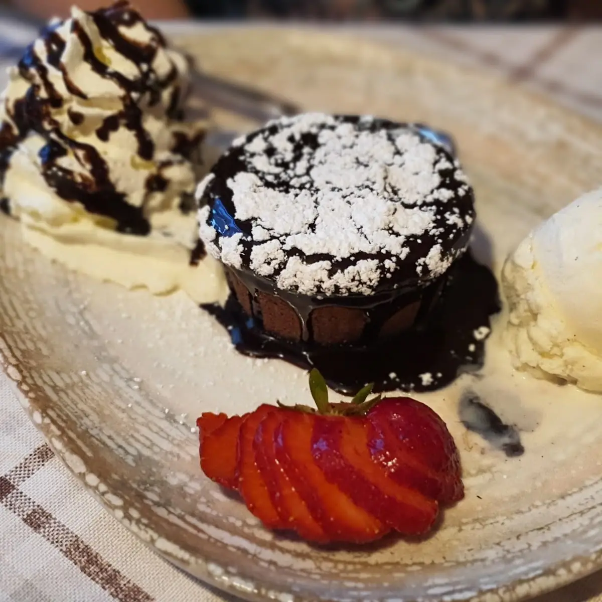 Souffle Chocolate & Sahne