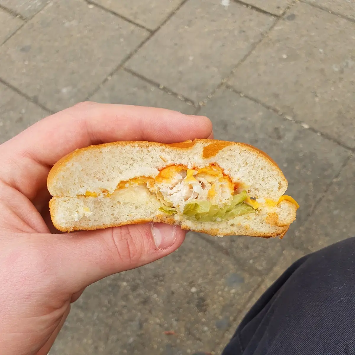 Crispy Chicken Cheese Burger