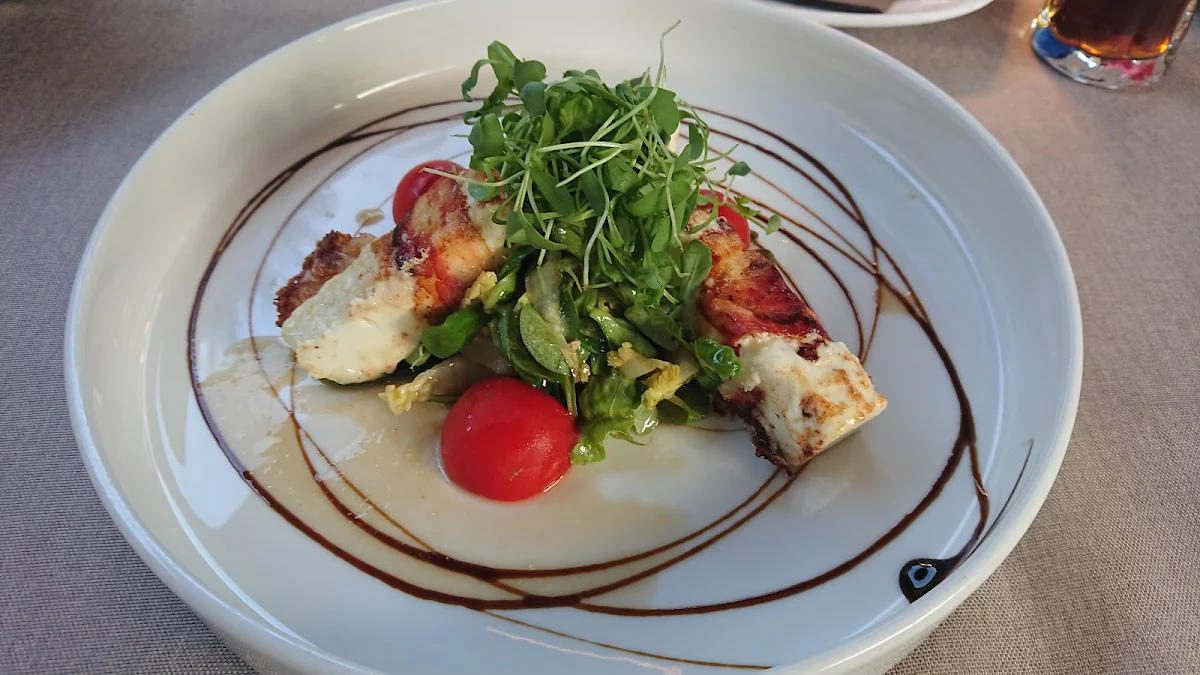Schafskäse Mit Schinken Gegrillt