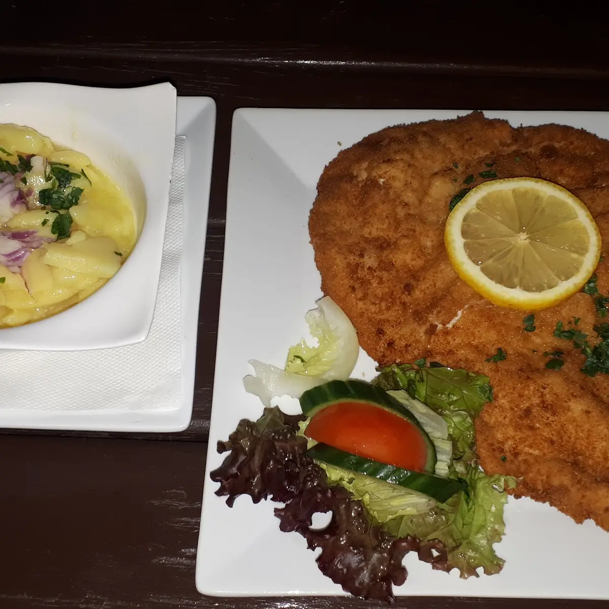 Pork Snitzel with Potato Salad