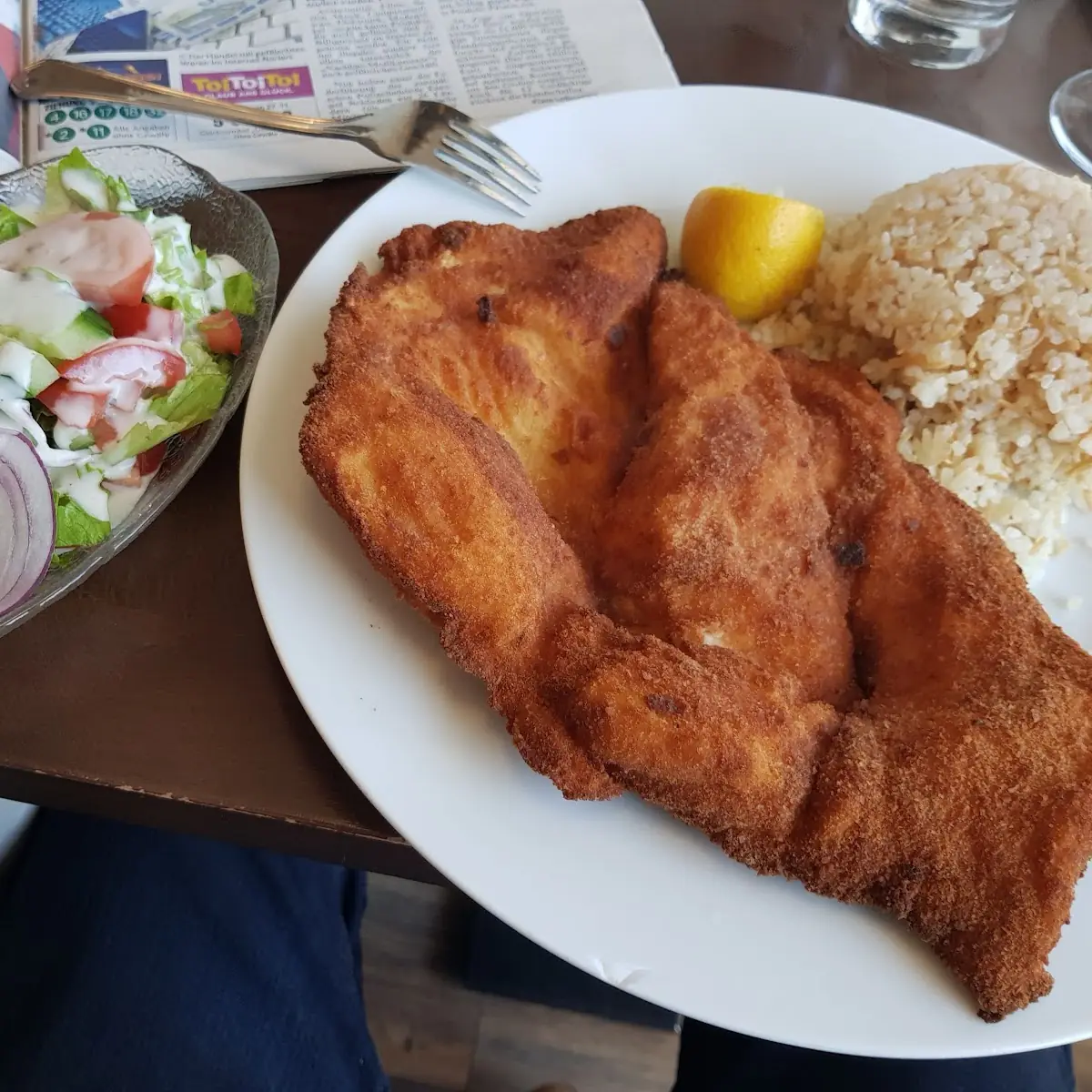 Hühnerschnitzel Mit Traumhaften Salat
