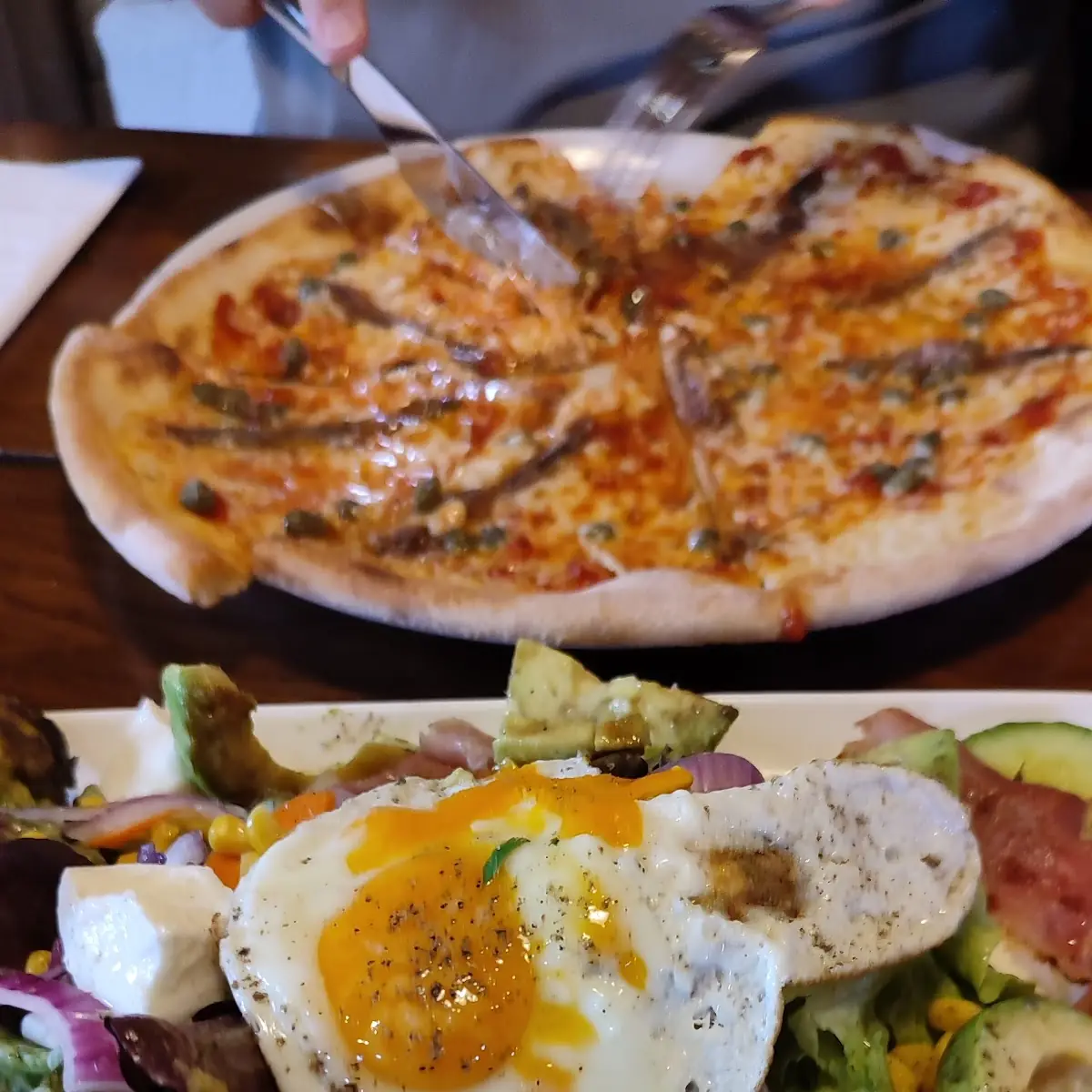 Salat Mit Ei Und Schinken