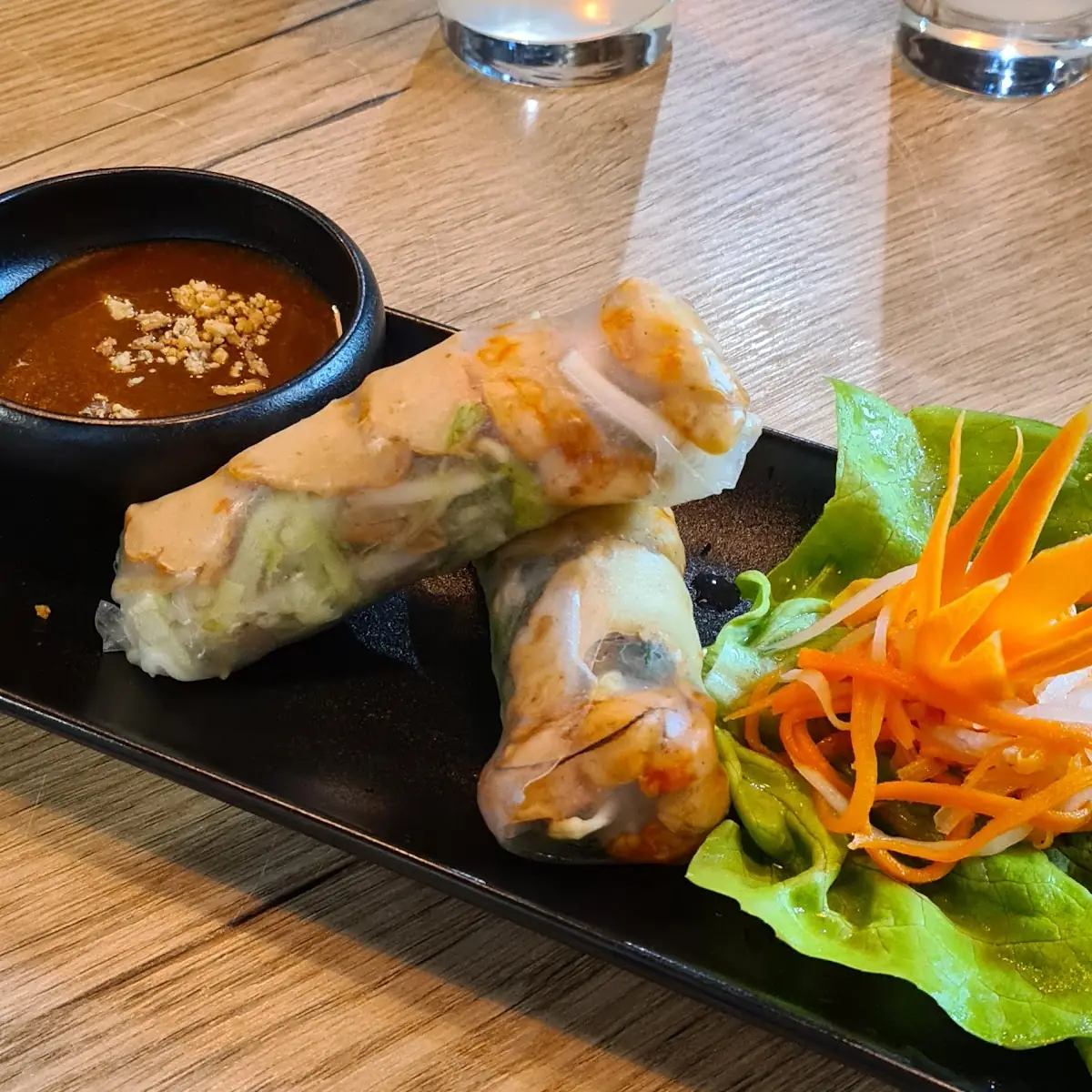 Sommerrolle Mit Veganen Garnelen