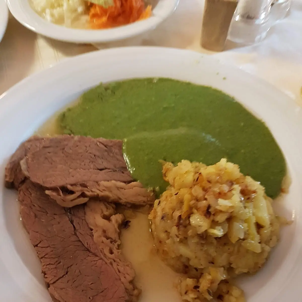 Potato and Spinach