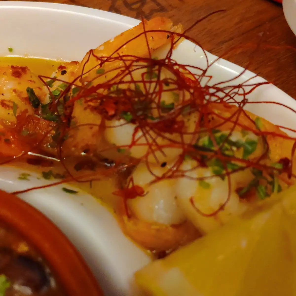 Shrimp Mit Safranfäden