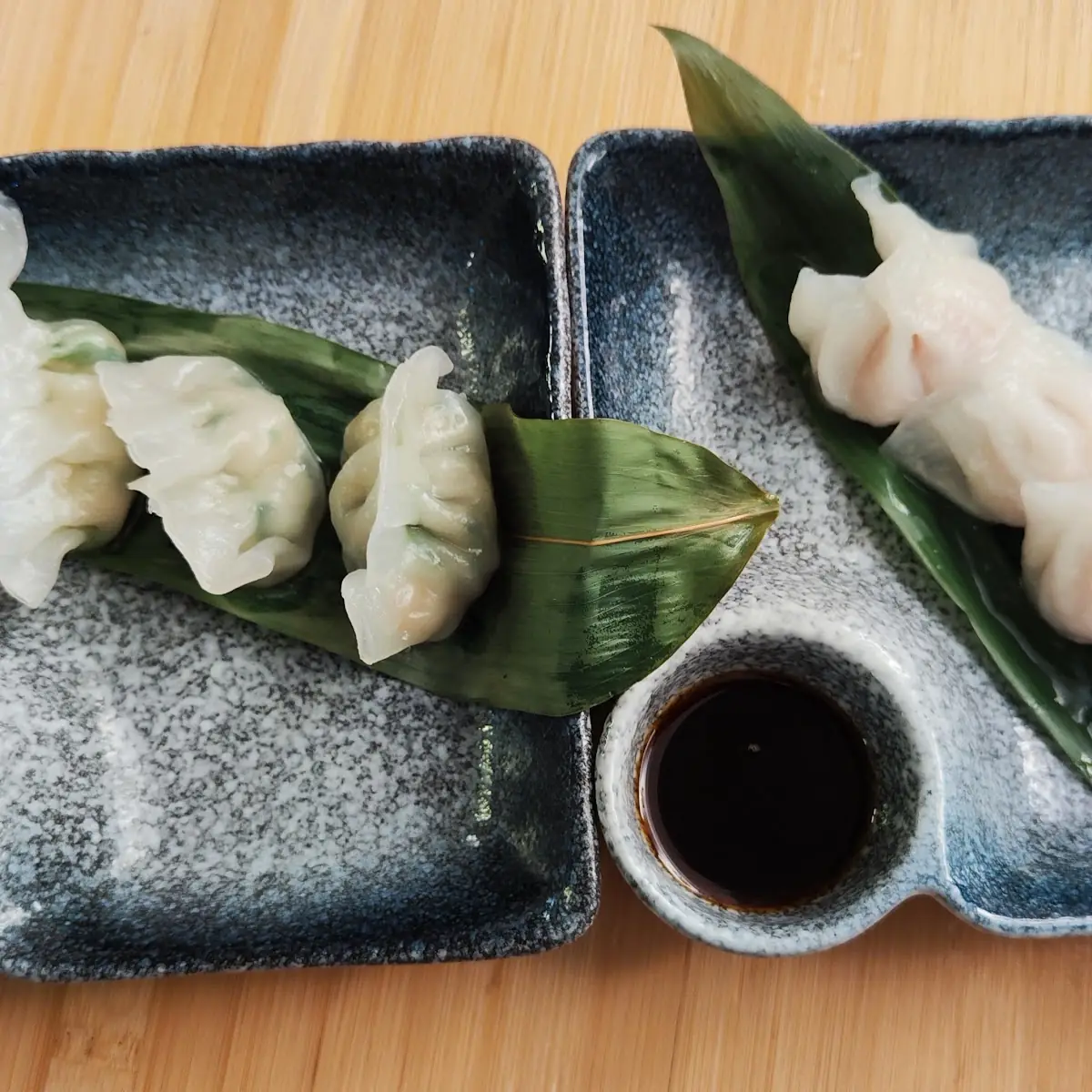 Dimsum Mit Garnelen Dimsum Shrimps Und Bärlauch