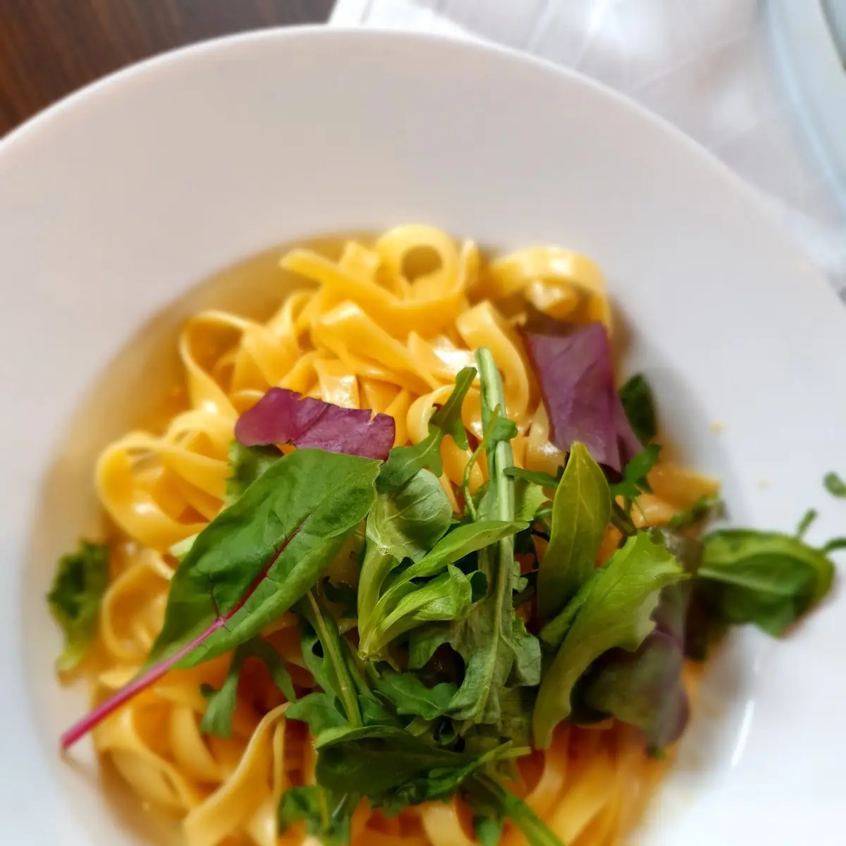 Bandnudeln Mit Sauce Carbonara