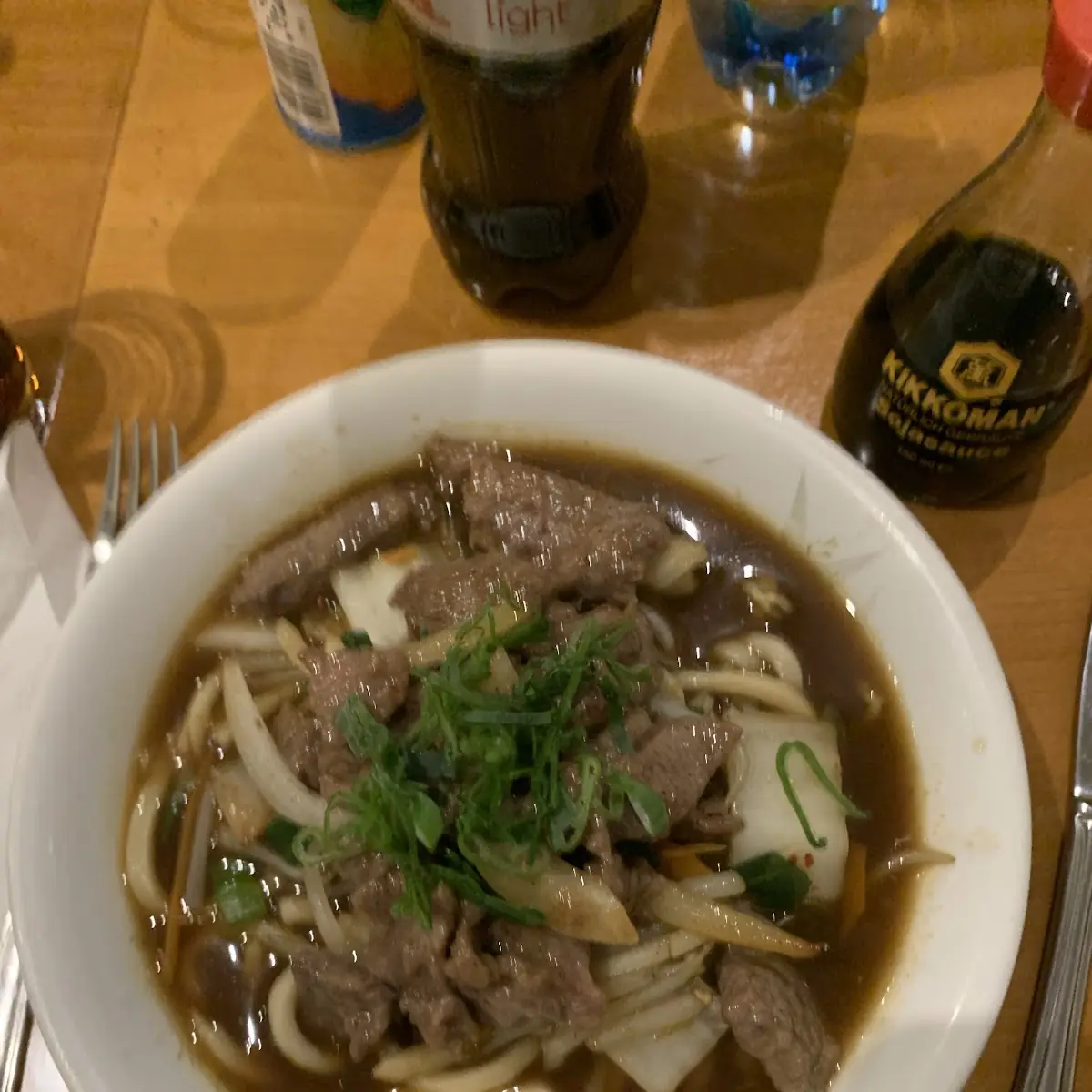 Udon Noodles with Beef