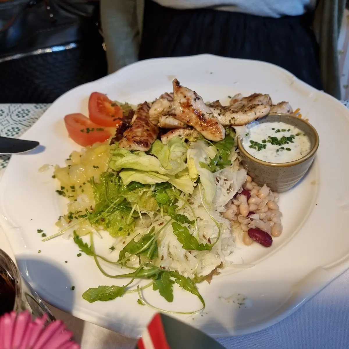 Putenstreifen Salat