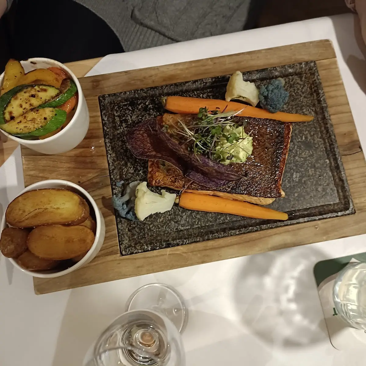 Gebratenes Lachsfilet