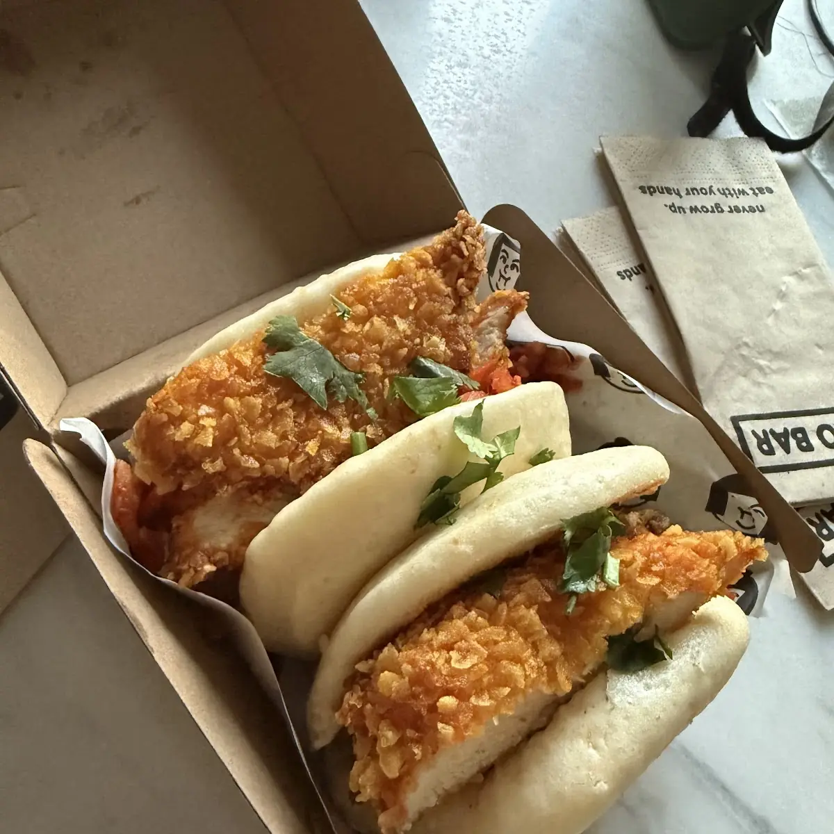 Kimchi Chicken Bao