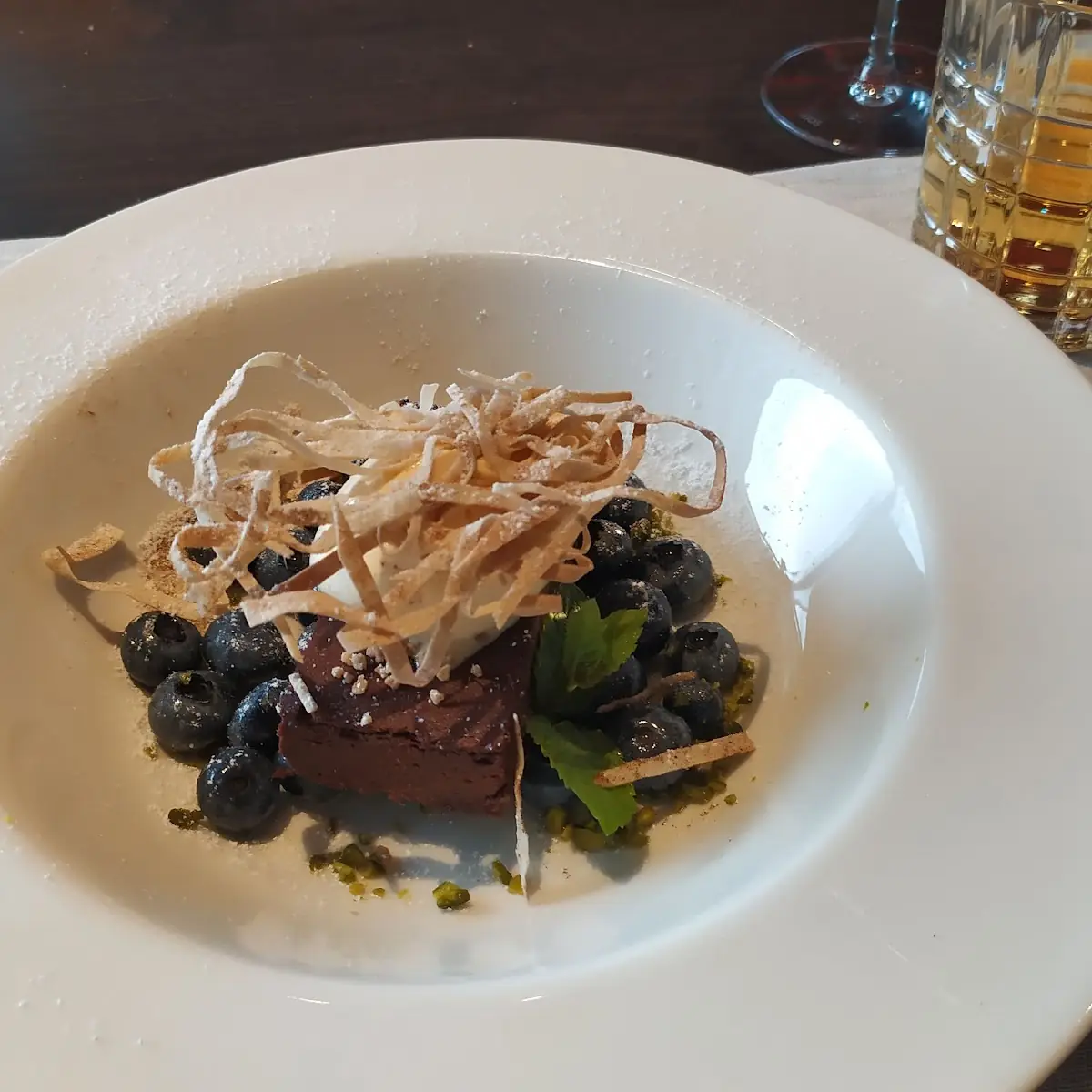 Gebackene Schokolade Mit Heimischen Heidelbeeren