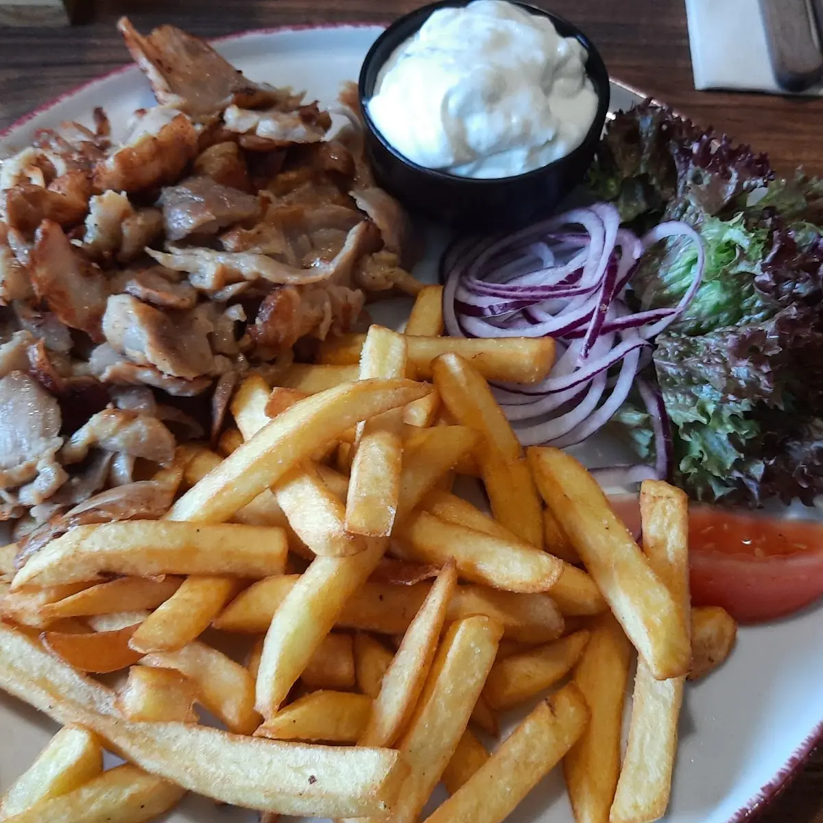 Gyros Mit Pommes Frites