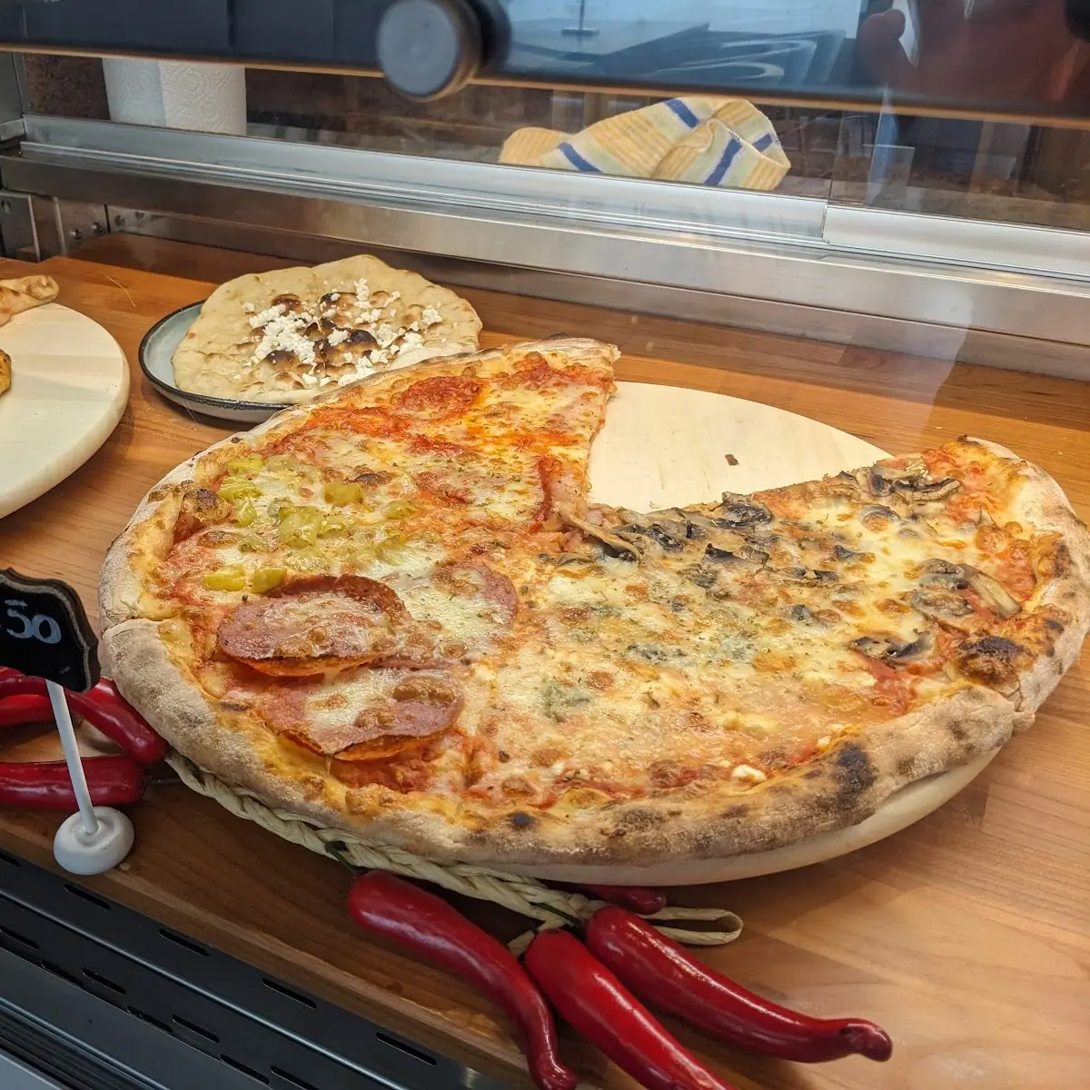 Pizzastück Zum Mitnehmen