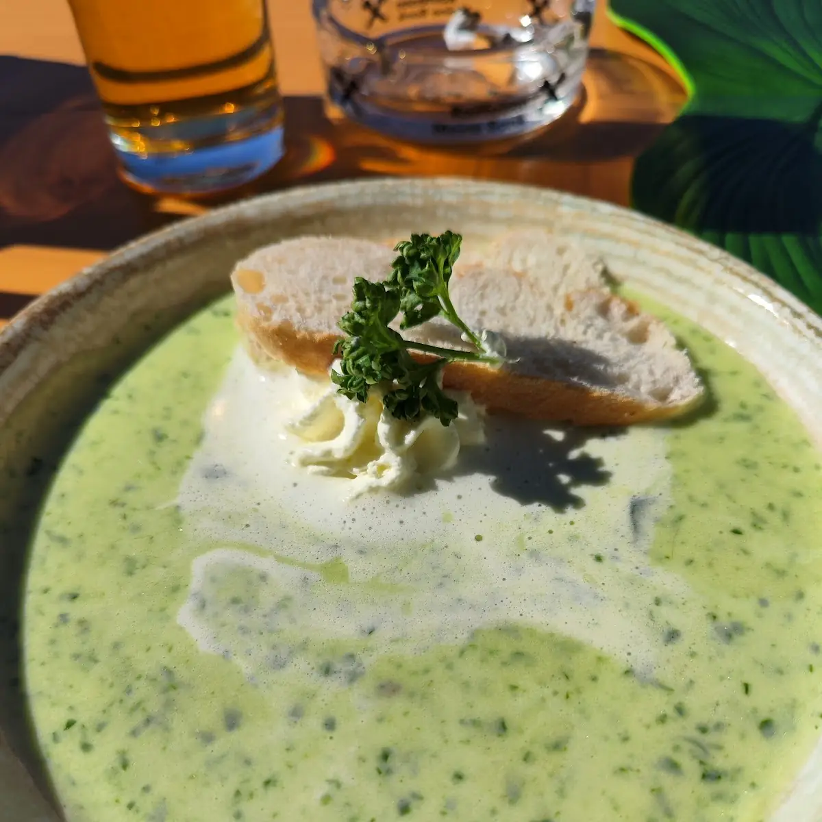 Bärlauchcreme-suppe