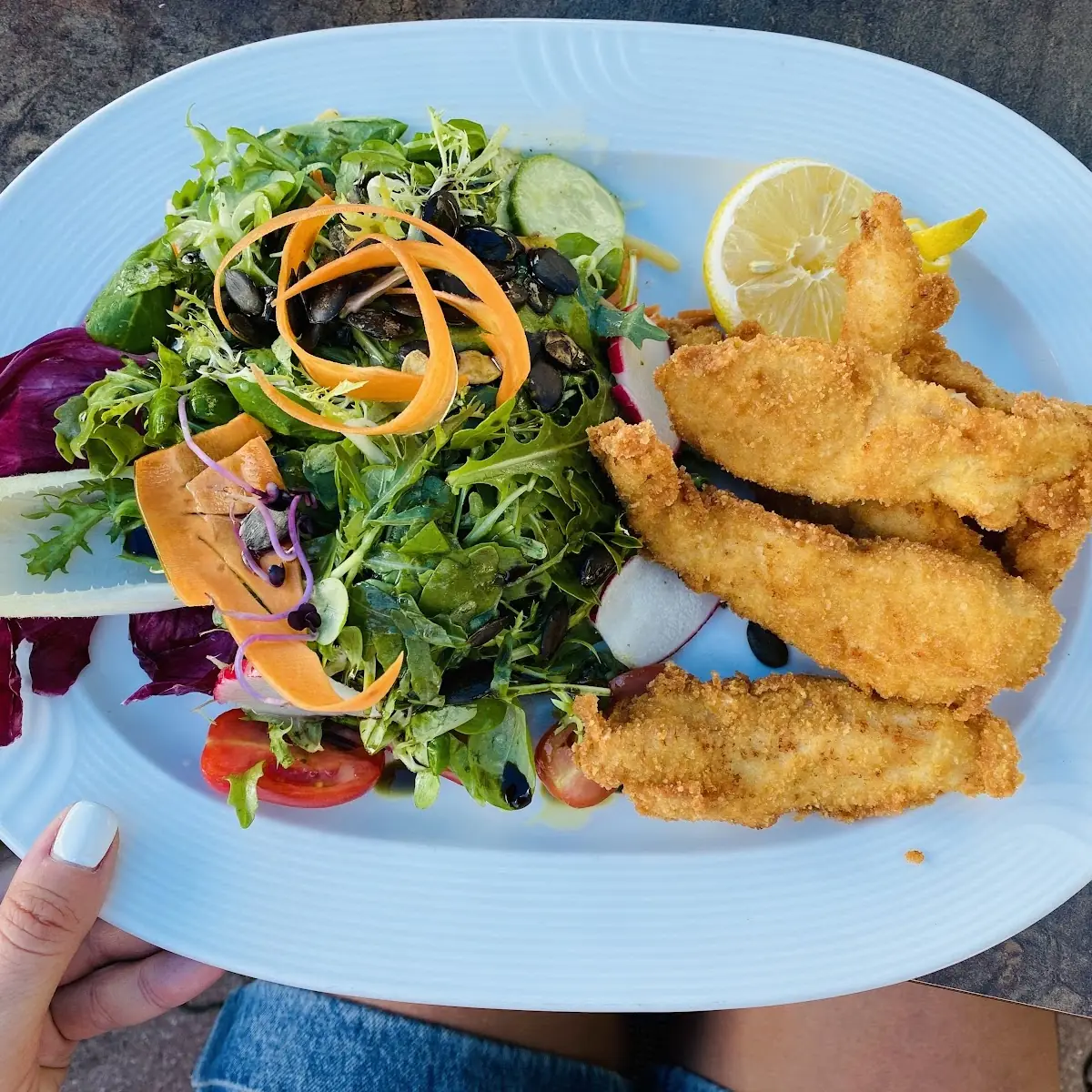 Backhendl Salat Fried Chicken Salad