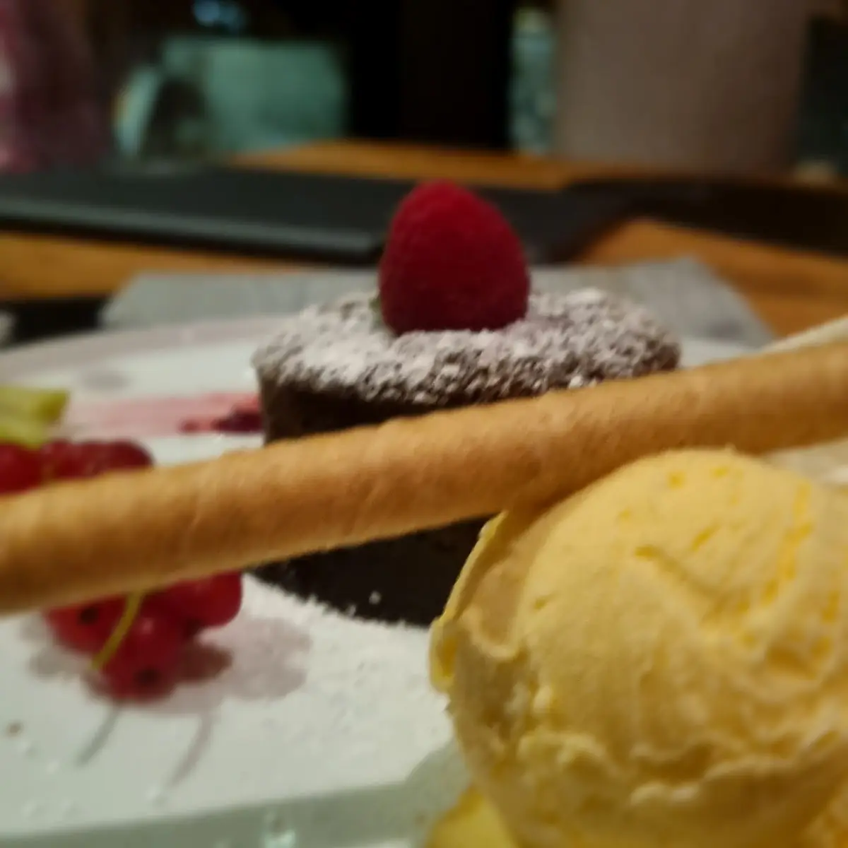 Schokoladenkuchen Mit Flüssigem Kern