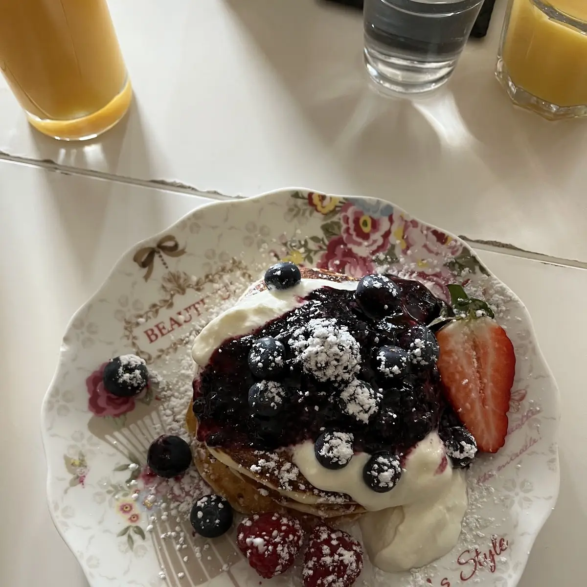 Pancakes with Sour Cream