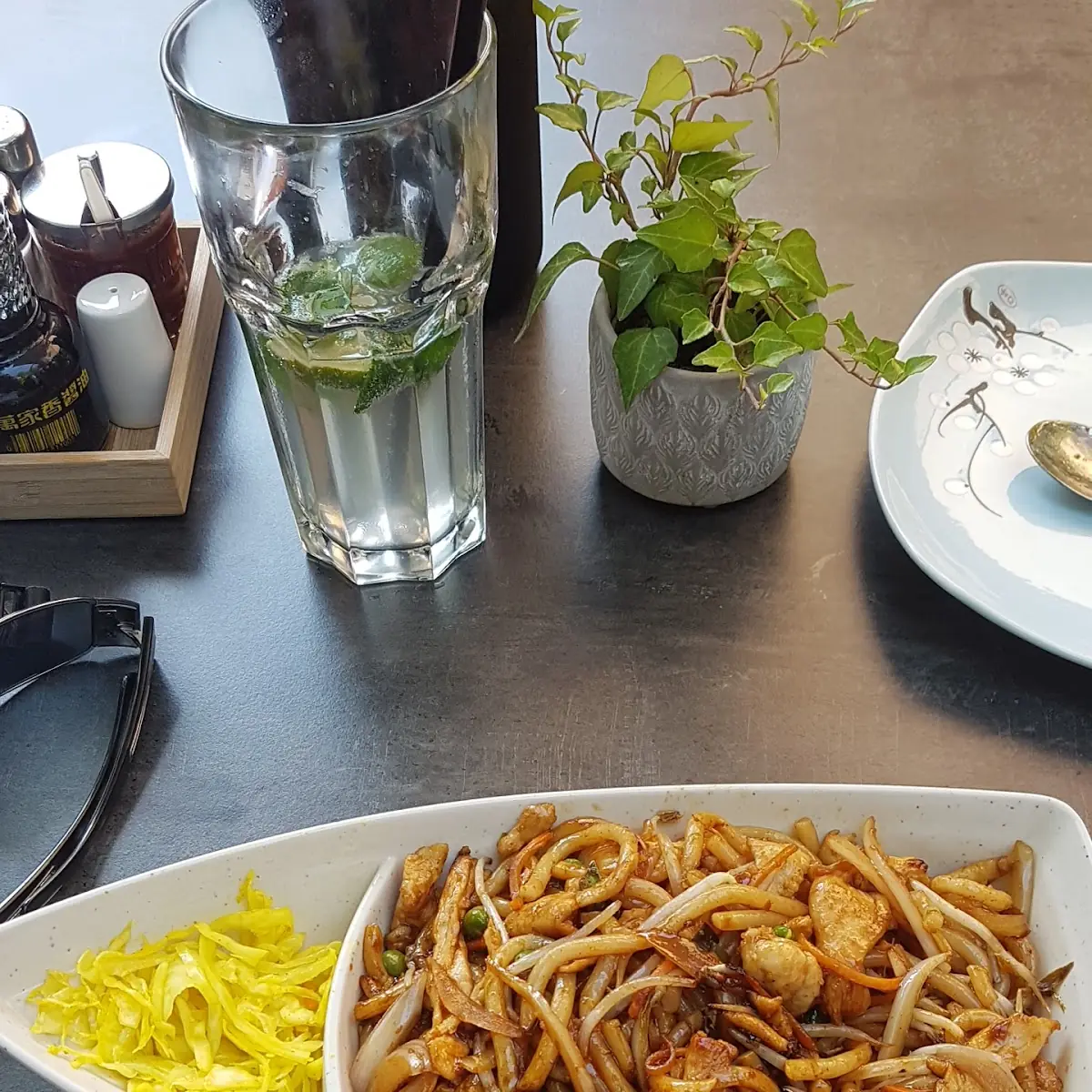 Udon Noodles Mit Huhn