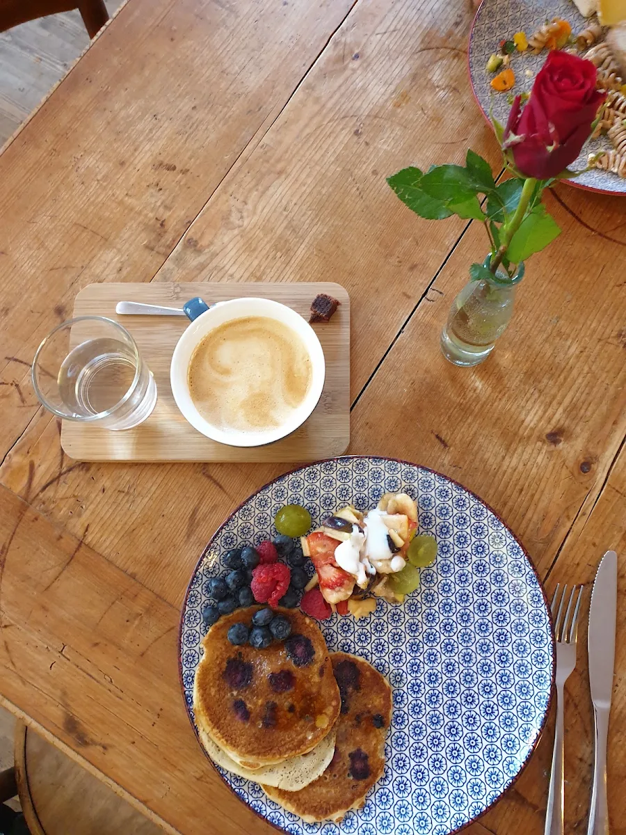 Pancakes and Cappuccino