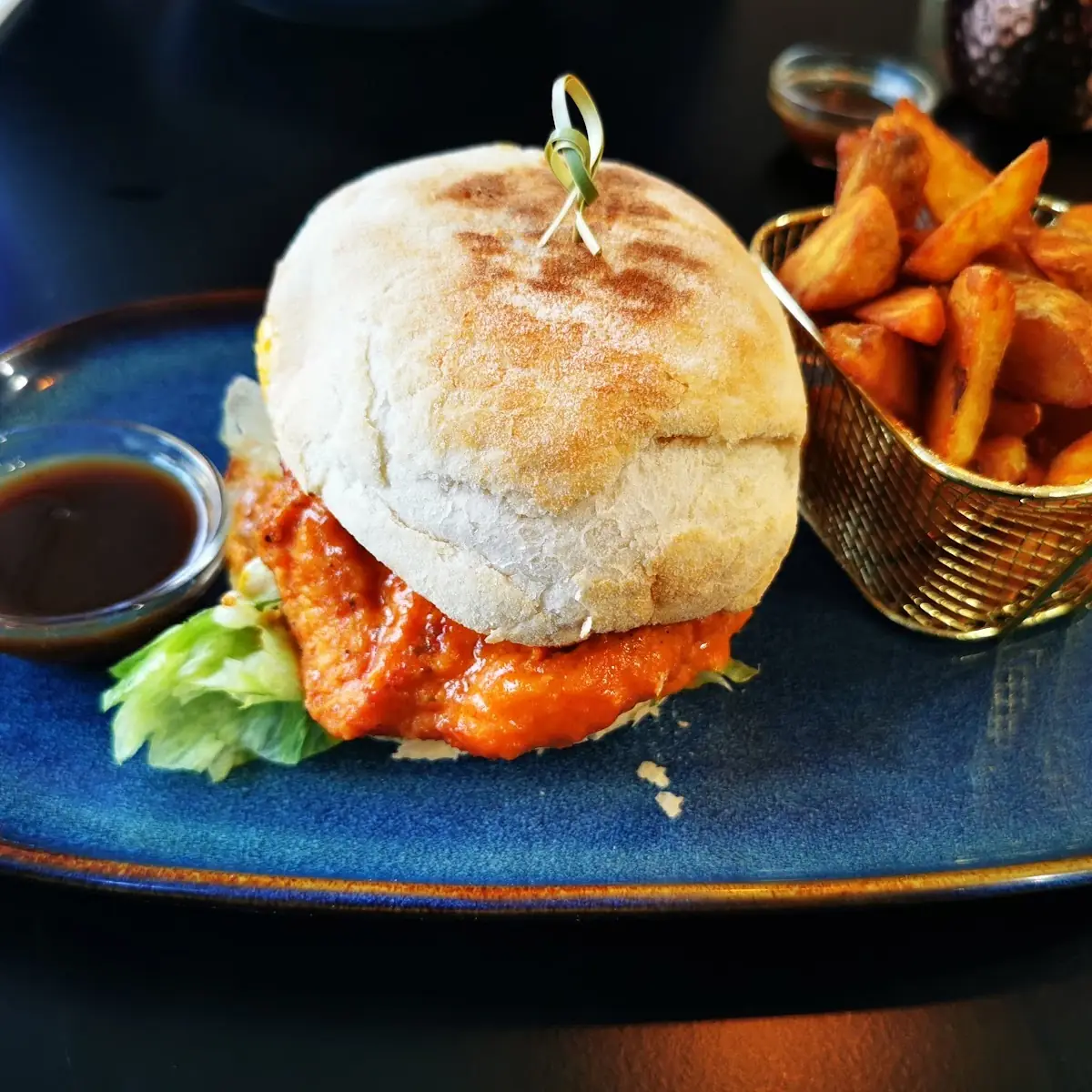 Crazzzy Butter Chicken Burger