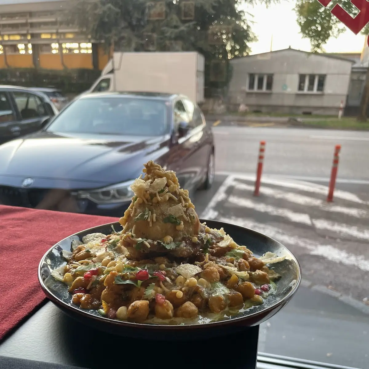 Spice Club's Samosa Chaat