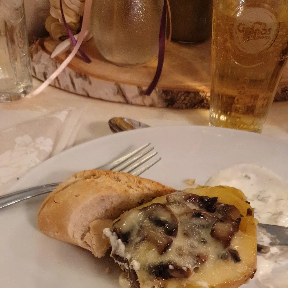 Ofenkartoffel Mit Pilze Und Käse