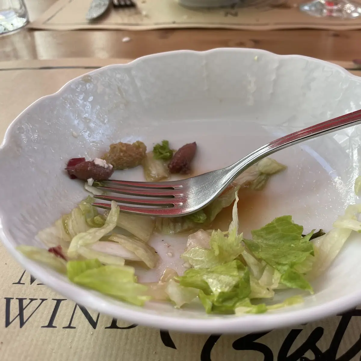 Empty Bowl Mixed Salad