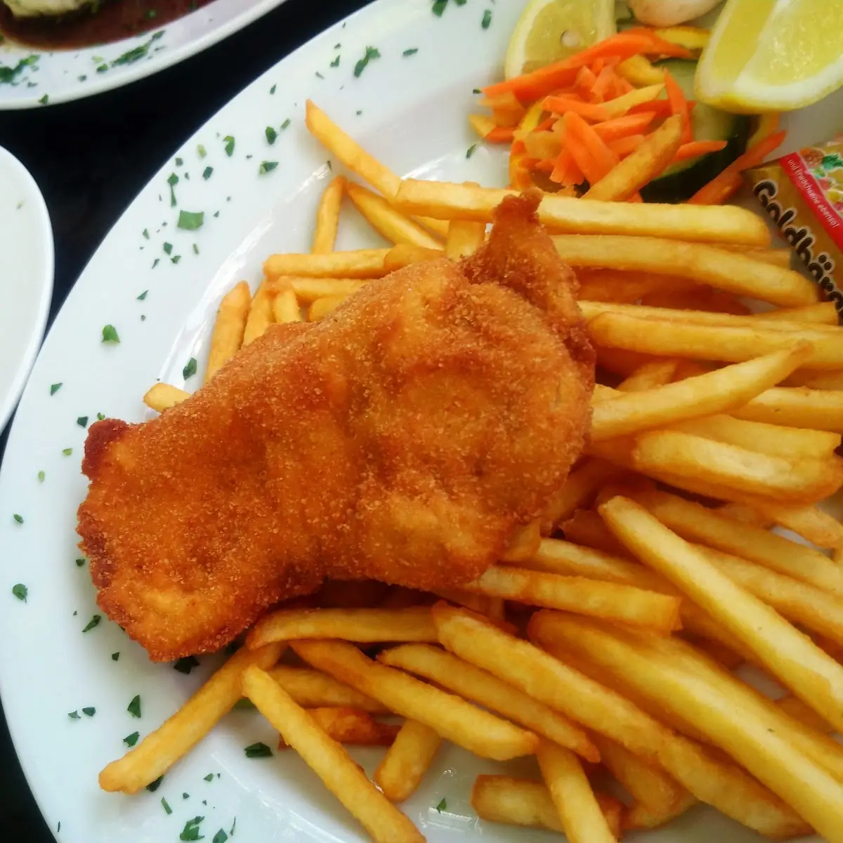 Kinderschnitzel Mit Pommes