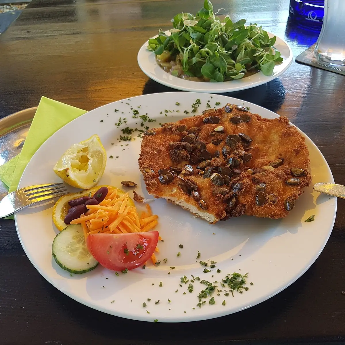 Schnitzel Paniert Mit Kürbiskernen