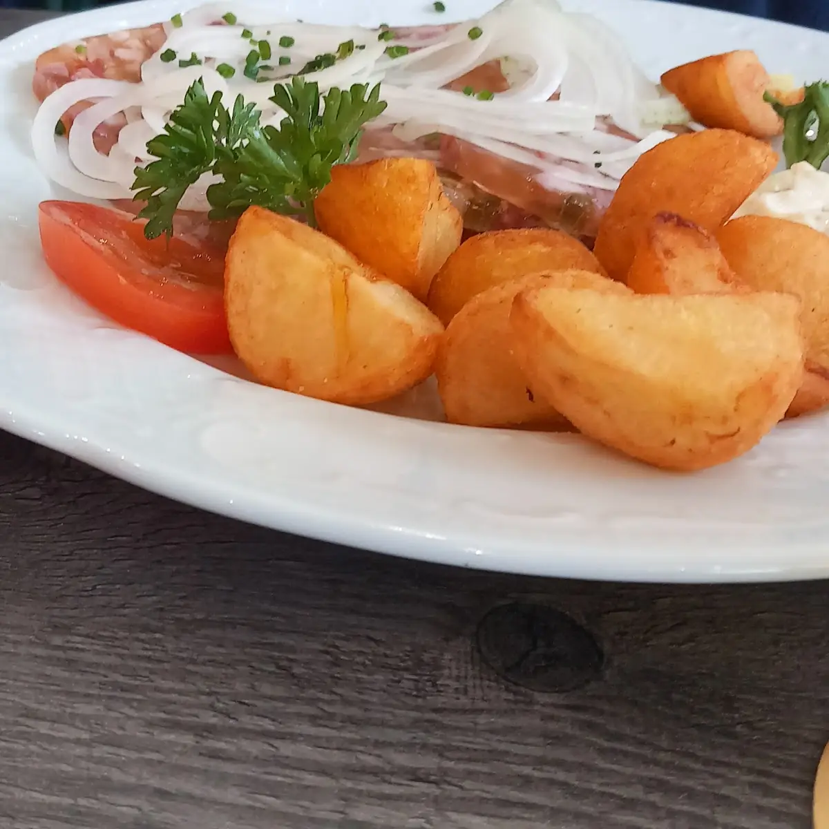 Haussulze Mit Bratkartoffeln