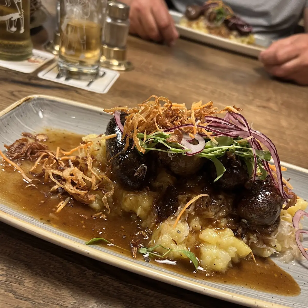 Kartoffelpüree Und Sauerkraut
