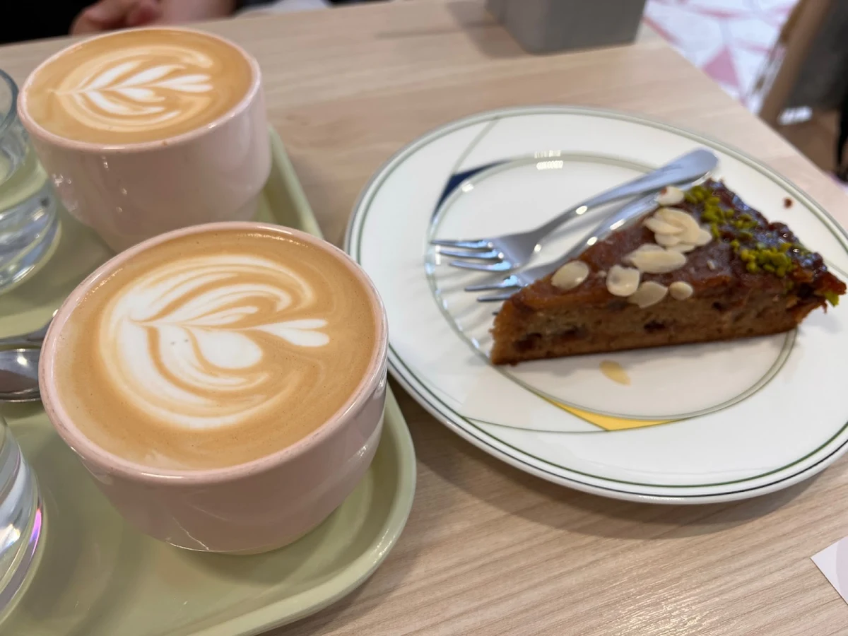 Small Cappuccino and Banana Bread