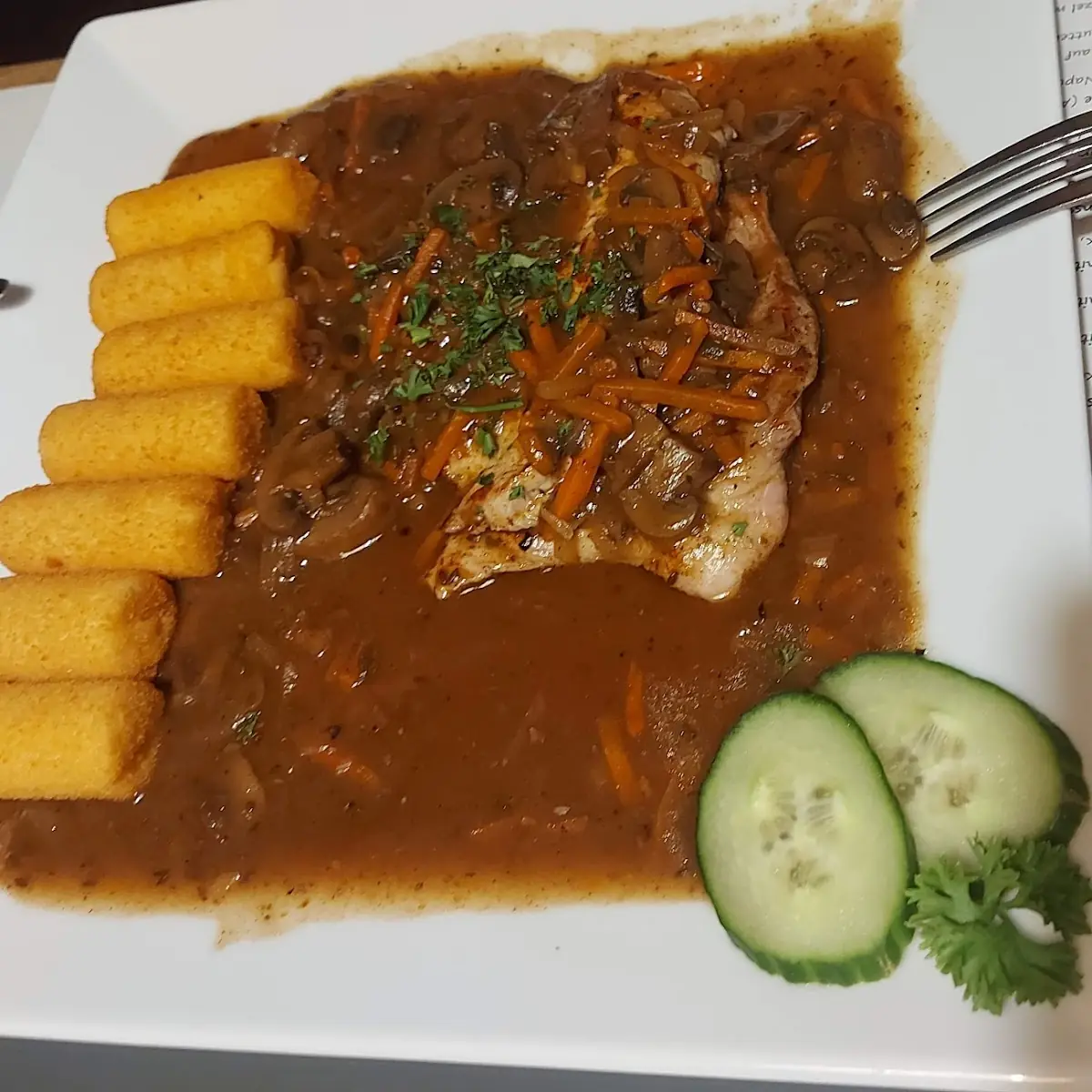 Jägerschnitzel Mit Krokett