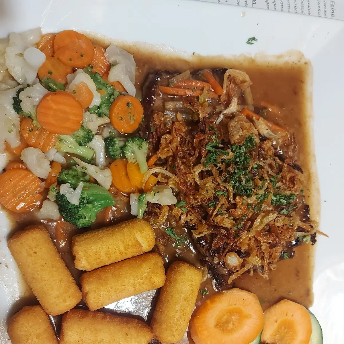 Rind Steak Mit Krokett