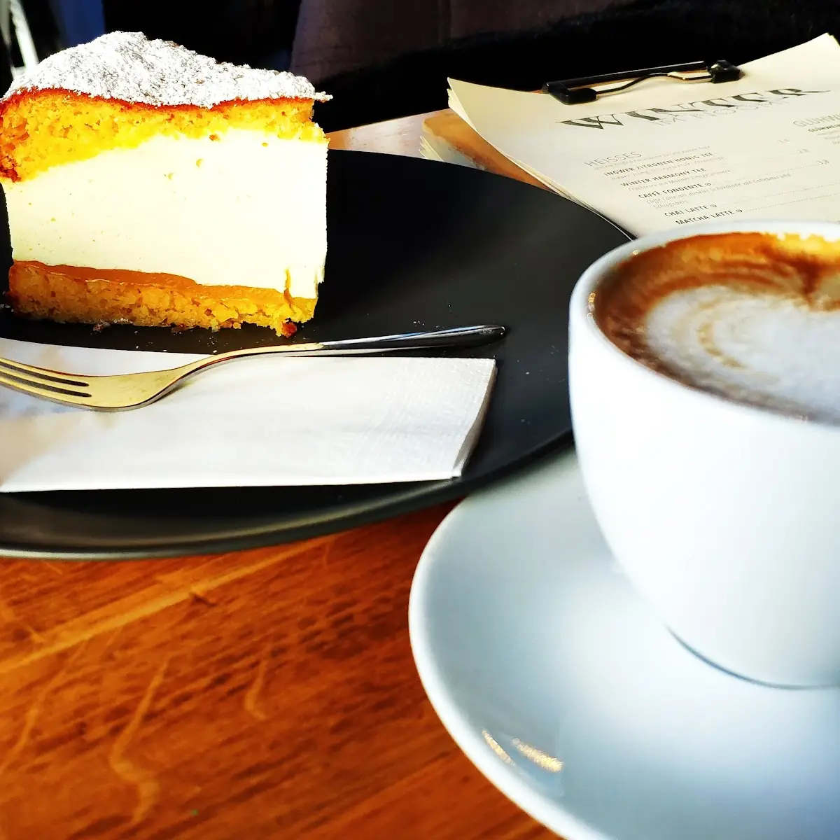 Topfentorte Mit Spekulatius Und Cappuccino