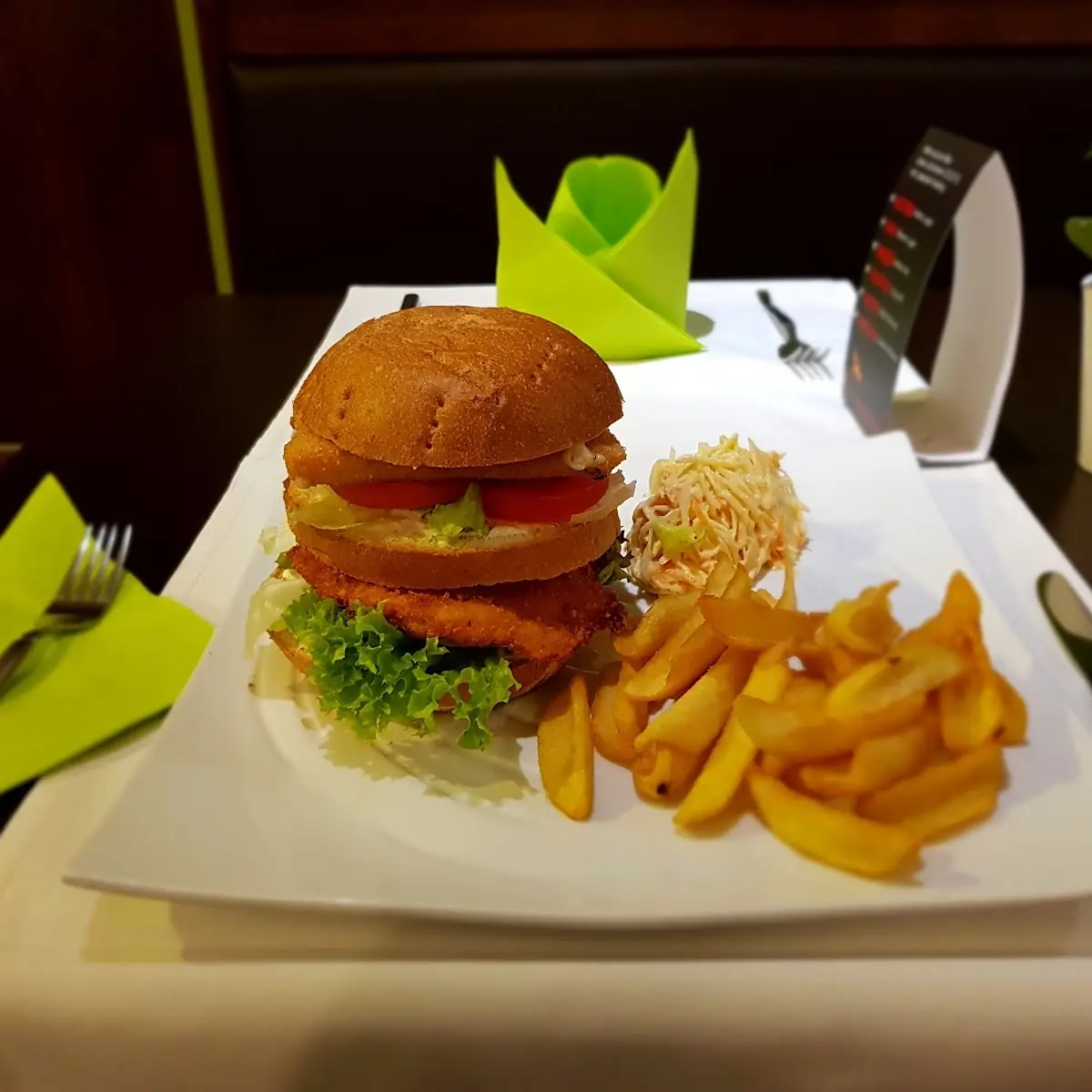 Cheesy Chicken Burger